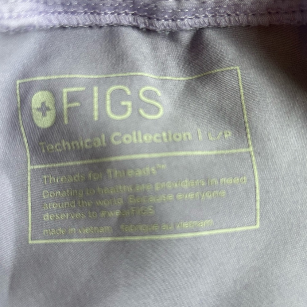 Figs Technical Collection Pants in HTF Light Purple Size Large Petite EUC - Picture 4 of 4